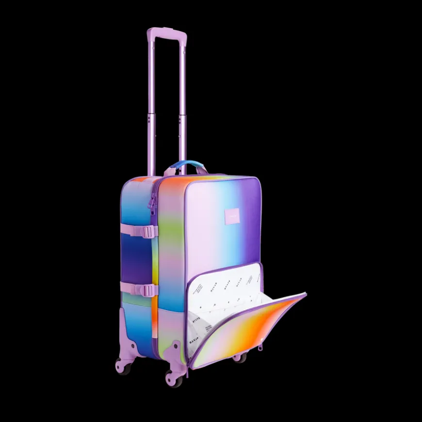 STATE Bags | Logan Suitcase Polyester Canvas Rainbow Gradient