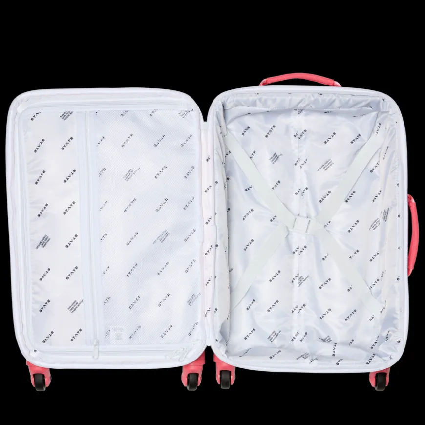 STATE Bags | Logan Suitcase Polyester Canvas Strawberries