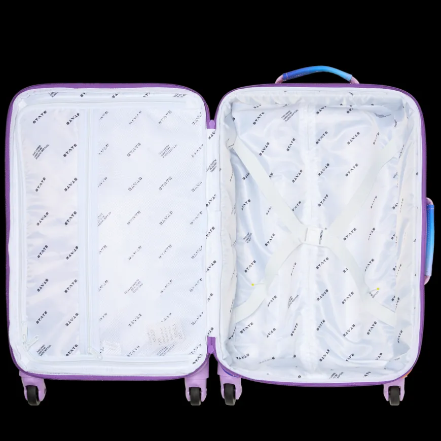 STATE Bags | Logan Suitcase Polyester Canvas Rainbow Gradient