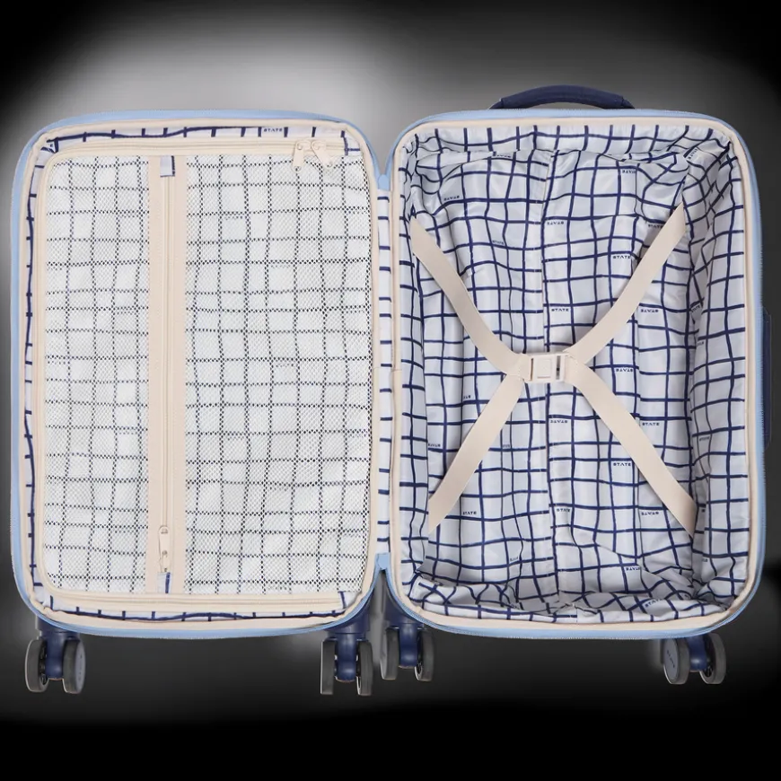 STATE Bags | Logan Suitcase Polyester Canvas Navy