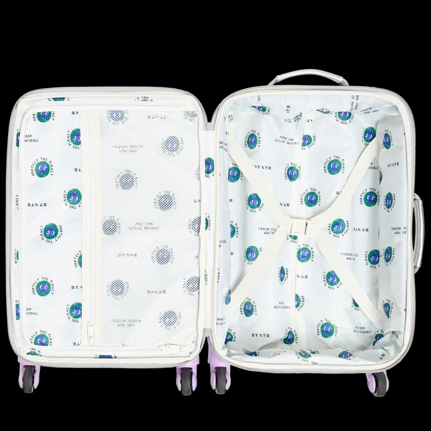 STATE Bags | Logan Suitcase Metallic Patchwork Hearts