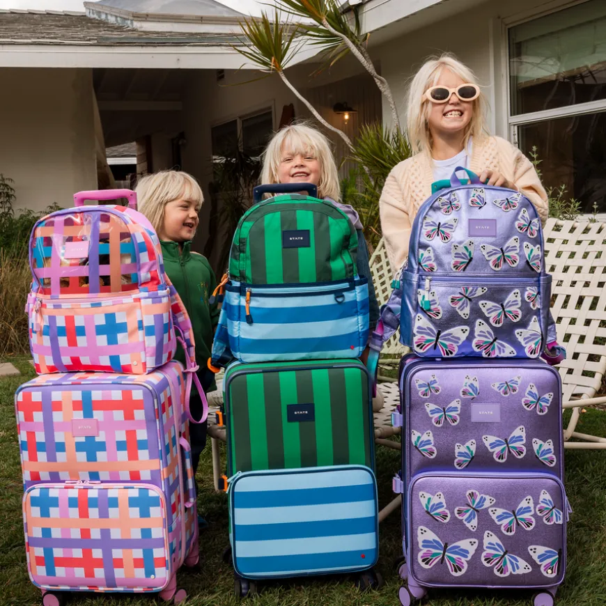 STATE Bags | Logan Suitcase Metallic Butterfly