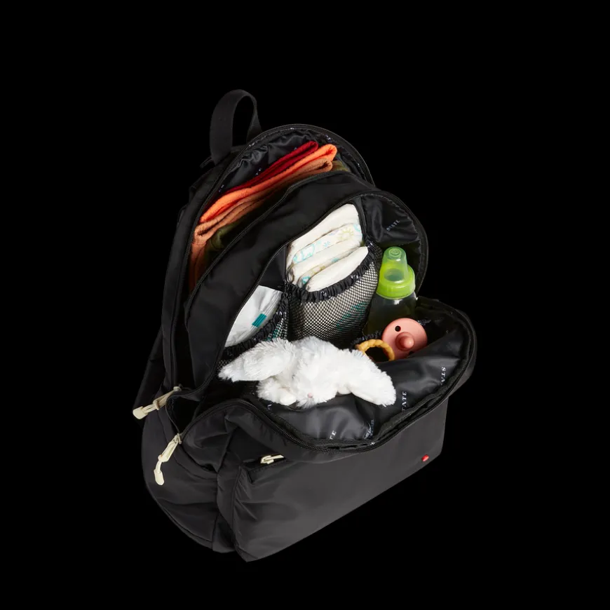 STATE Bags | Lorimer Diaper Bag Backpack Nylon Black | Best Gift For New Moms & Dads