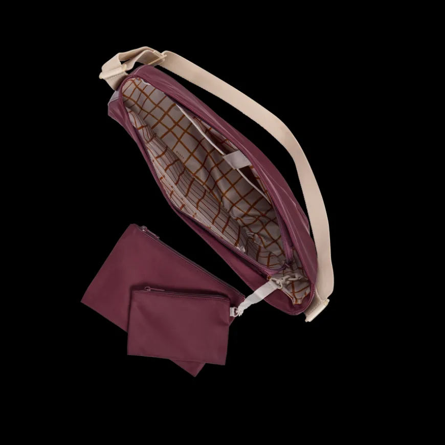 STATE Bags | Luna Crossbody Recycled Nylon Burgundy
