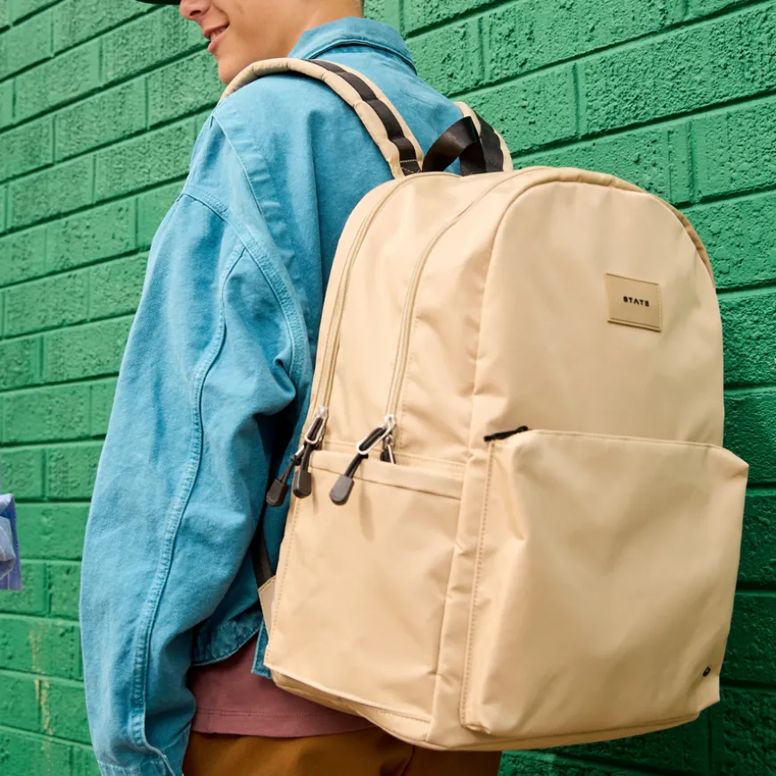 STATE Bags | Reed Backpack Nylon Safari | Back to School | Travel Backpack