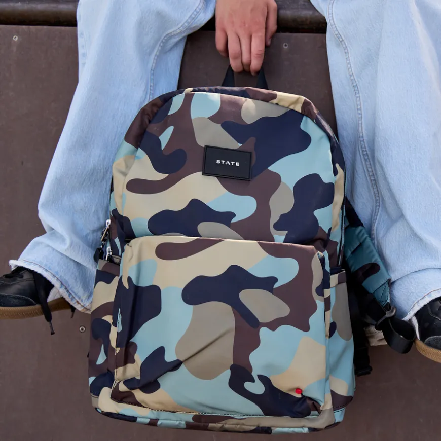 STATE Bags | Reed Backpack Camo | Back to School | Travel Backpack