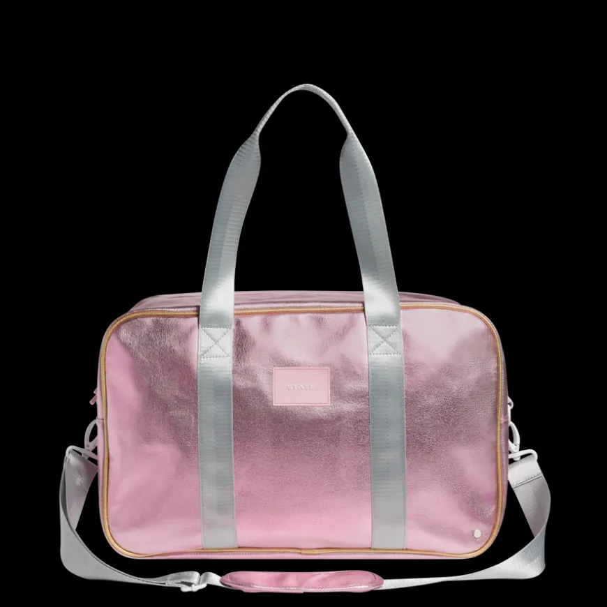 STATE Bags | Rockaway Duffle Metallic Pink/Silver