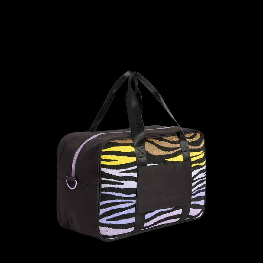 STATE Bags | Rockaway Duffle Recycled Tech Knit Zebra