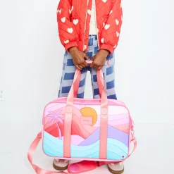 STATE Bags | Rockaway Duffle Printed Nylon Puffer Sunset
