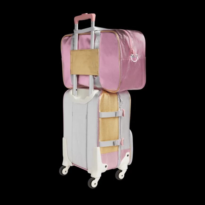 STATE Bags | Rockaway Duffle Metallic Pink/Silver