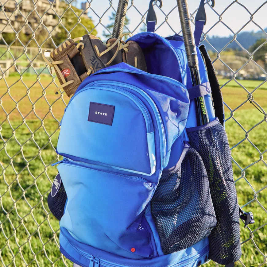STATE Bags | Shea Baseball Backpack Blue Gradient