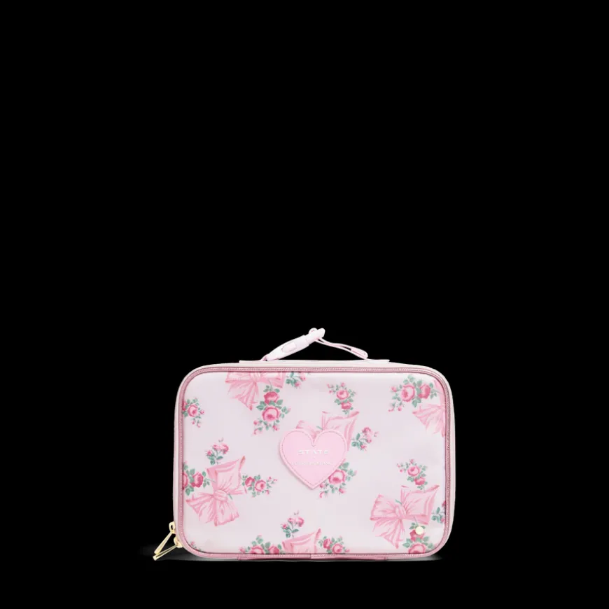 STATE Bags | STATE x LoveShackFancy Rodgers Lunch Box Polyester Canvas Rosa/Garden