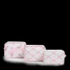 STATE Bags | STATE x LoveShackFancy Travel Pouch Set Nylon Rosa/Garden