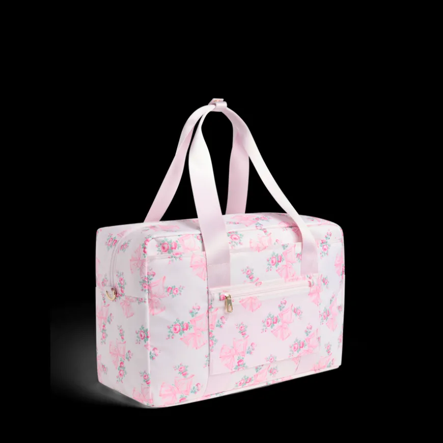 STATE Bags | STATE x LoveShackFancy Wellington Weekender Nylon Rosa/Garden