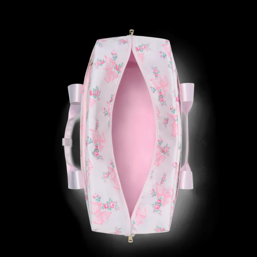STATE Bags | STATE x LoveShackFancy Wellington Weekender Nylon Rosa/Garden