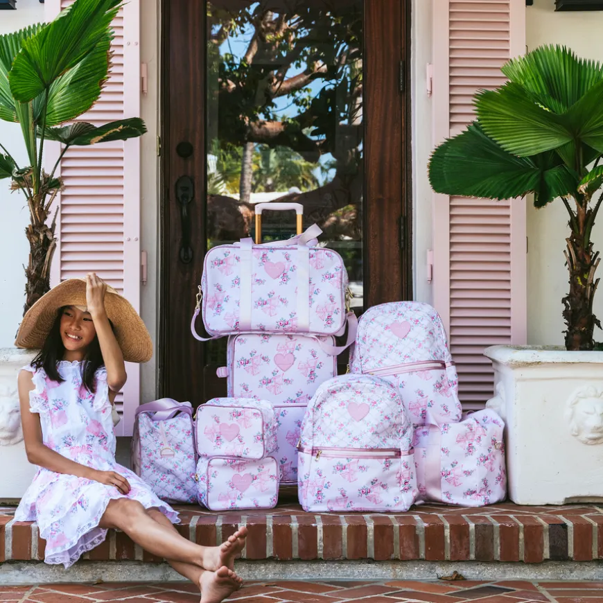STATE Bags | STATE x LoveShackFancy Rockaway Duffle Polyester Canvas Rosa/Garden