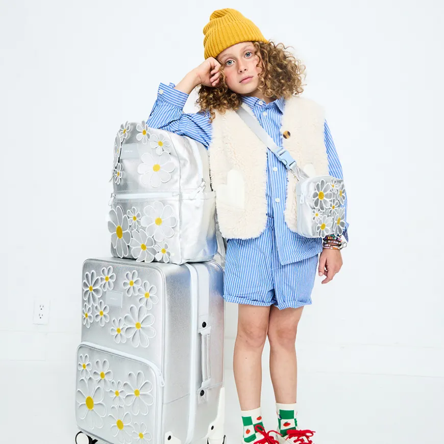 STATE Bags | Sunny Kids Fanny Pack Metallic 3D Daises
