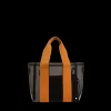 STATE Bags | Wellington Cabana Tote Mini TPU Black/Caramel | Beach Bag