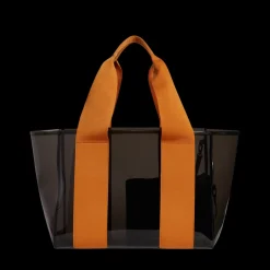 STATE Bags | Wellington Cabana Tote TPU Black/Caramel | Beach Bag