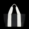 STATE Bags | Wellington Cabana Tote Rubberized Black/Ivory | Beach Bag