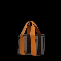 STATE Bags | Wellington Cabana Tote Mini TPU Black/Caramel | Beach Bag