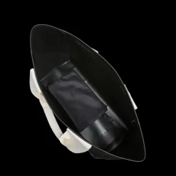 STATE Bags | Wellington Cabana Tote Rubberized Black/Ivory | Beach Bag