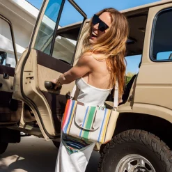 STATE Bags | Wellington Cabana Tote Mini Knit Rainbow