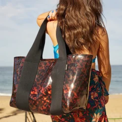 STATE Bags | Wellington Cabana Tote TPU Tortoise | Beach Bag